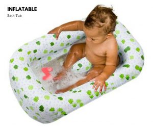 how to inflate baby bath tub
